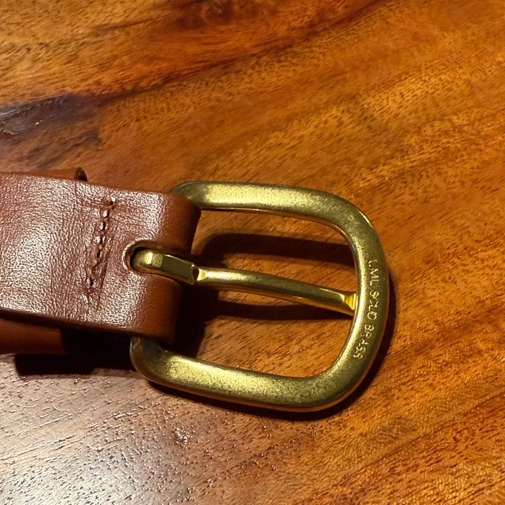 Kids' Crocodile Print Belt with Gold Buckle